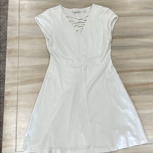 New York & Company White Mini Dress
